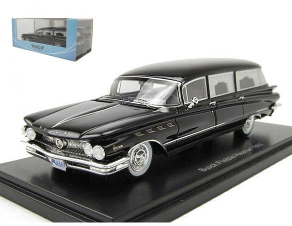 NEO SCALE MODELS NEO44689 BUICK ELECTRA BLACK HEARSE 1:43 Modellino