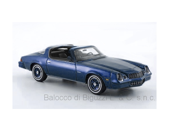NEO SCALE MODELS NEO49571 CHEVROLET CAMARO LT 1978 MATT BLUE/BLACK 1:43 Modellino