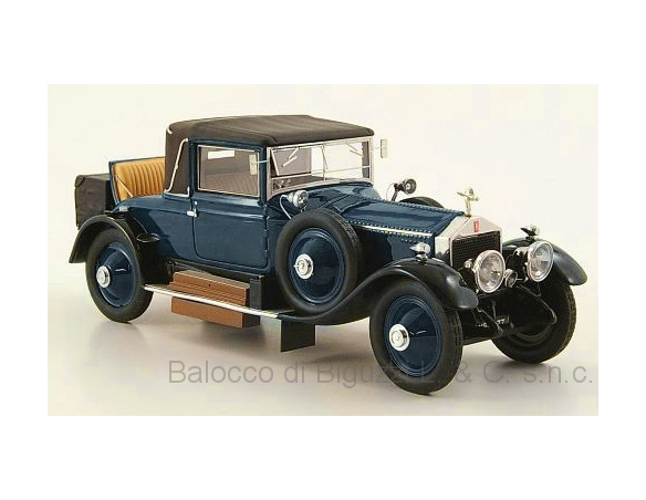 NEO SCALE MODELS NEO49592 ROLLS ROYCE SILVER GHOST DOCTORS COUPE 1920 BLUE-BLACK 1:43 Modellino