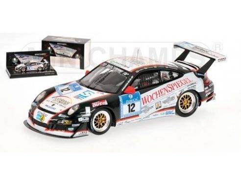 MINICHAMPS 436076512 PORSCHE 911 GT3 CUP WEISS PIETSCH 24H RENNEN ADAC NURBURGRING 2007 Modellino
