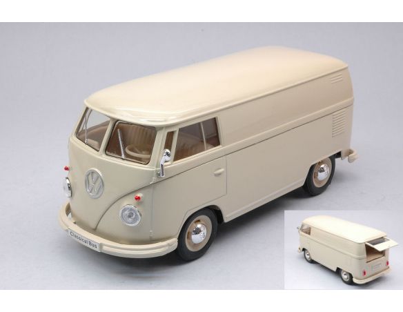 WELLY WE22095PV-CR VW T1 BUS BOX WAGON BEIGE 1:24 Modellino