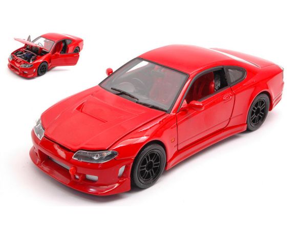 WELLY WE22485NS-R NISSAN SILVIA S15 TUNING RED 1:24 Modellino