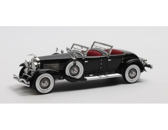 MATRIX SCALE MODELS MX40406-051 DUESEMBERG SJ 2608 TORPEDO PHAETON WALKER LA GRANDE BLACK 1930 1:43 Modellino