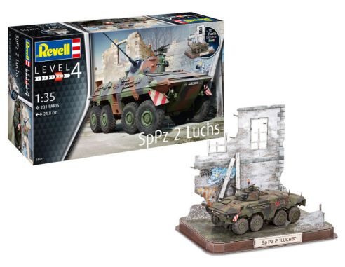 REVELL RV03321 SpPz2 LUCHS W/3D PUZZLE DIORAMA KIT 1:35 Modellino