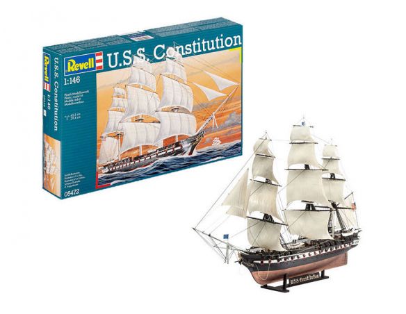 REVELL RV65472 USS CONSTITUTION MODEL SET KIT 1:146 Modellino