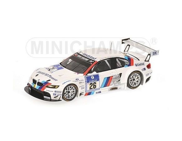 MINICHAMPS 436102926 BMW M3 GT2 E92 WERNER PRIAULX 24H NURBURGRING 2010 Modellino