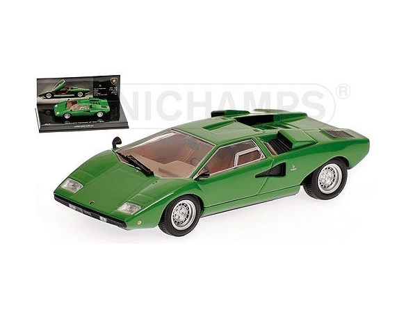 Minichamps PM436103100 LAMBORGHINI COUNTACH LP-400 1970 GREEN 1:43 Auto Stradali