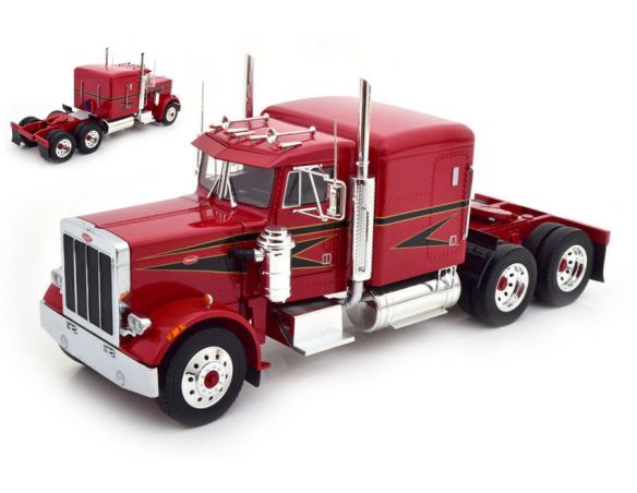 KK SCALE RK180086 PETERBILT 359 1967 RED/BLACK 1:18 Modellino