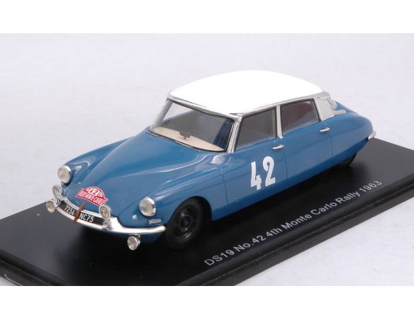 SPARK MODEL S5532 CITROEN DS19 N.42 4th MONTE CARLO RALLY 1963 L.BIANCHI-J.C.OGIER 1:43 Modellino