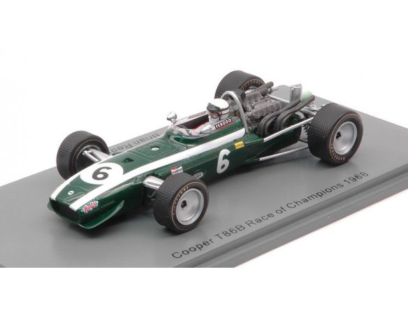 SPARK MODEL S6980 COOPER T86B BRIAN REDMAN 1968 N.6 RACE OF CHAMPION 1:43 Modellino