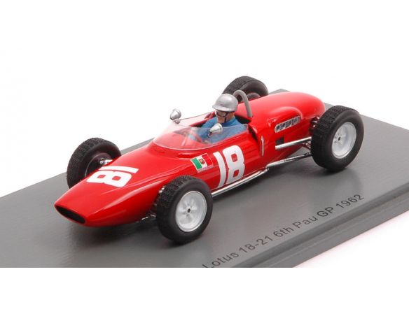 SPARK MODEL S7452 LOTUS 18-21 NINO VACCARELLA 1962 N.18 PAU GP 1:43 Modellino