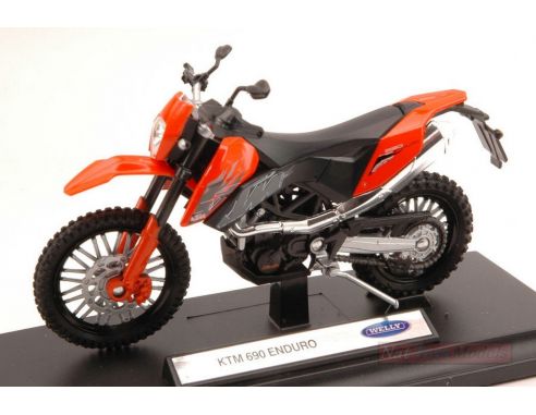 Welly WE12816 KTM 690 ENDURO 1:18 Modellino