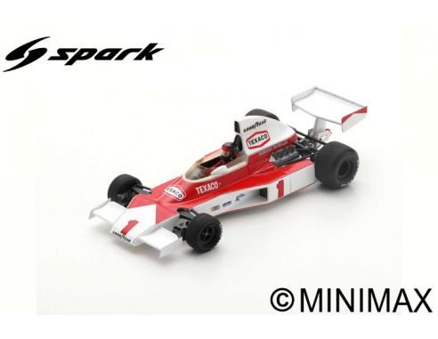 SPARK MODEL S5743 MC LAREN M23 EMERSON FITTIPALDI 1975 N.1 WINNER BRITISH GP 1:43 Modellino
