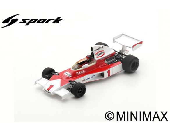 SPARK MODEL S5743 MC LAREN M23 EMERSON FITTIPALDI 1975 N.1 WINNER BRITISH GP 1:43 Modellino