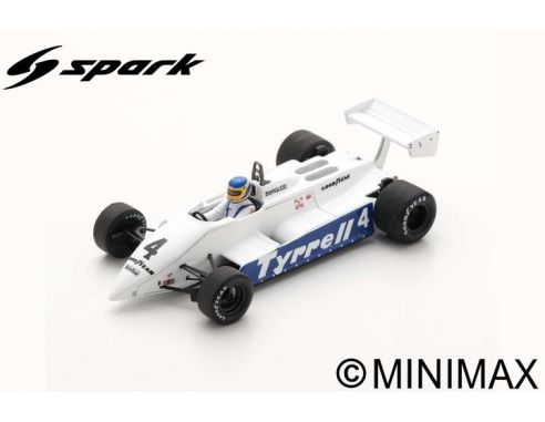 SPARK MODEL S7282 TYRRELL 011 SLIM BORGUDD 1982 N.4 SOUTH AFRICAN GP 1:43 Modellino