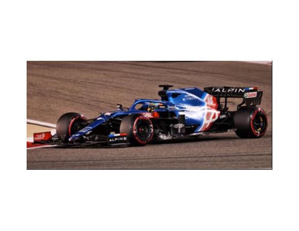 SPARK MODEL S7664 ALPINE A521 FERNANDO ALONSO 2021 N.14 BAHRAIN GP 1:43 Modellino
