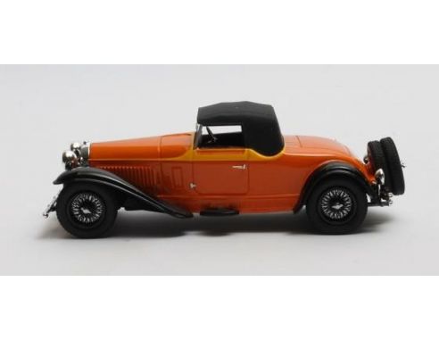 MATRIX SCALE MODELS MX50205-062 BUGATTI TYPE 46 CABRIOLET DE VILLARS CLOSED ORANGE 1:43 Modellino