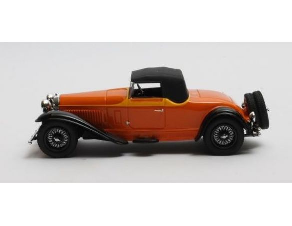 MATRIX SCALE MODELS MX50205-062 BUGATTI TYPE 46 CABRIOLET DE VILLARS CLOSED ORANGE 1:43 Modellino
