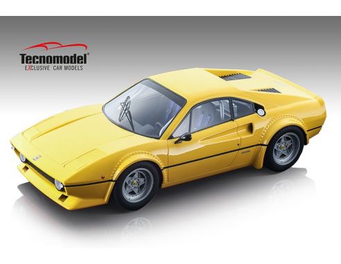 TECNOMODEL TMD18208D FERRARI 308 GTB4 LM YELLOW 1976 1:18 Modellino