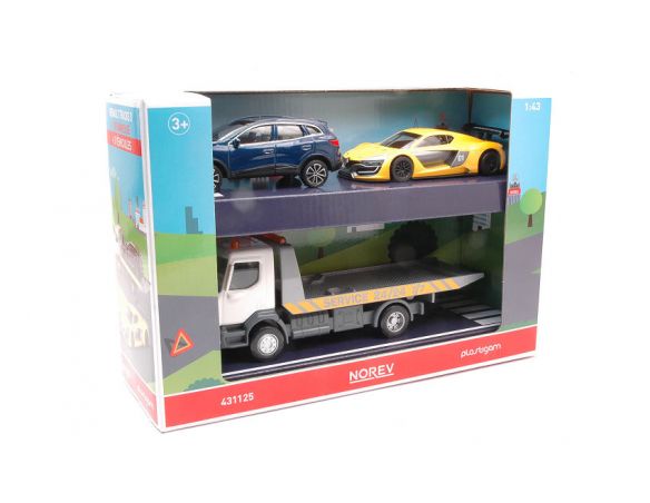 NOREV NV431125 CAMION SOCCORSO + 2 JET CAR 1:43 Modellino