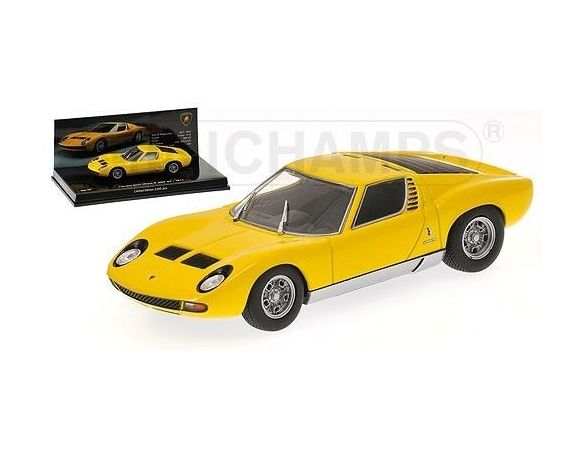 MINICHAMPS 436103650 LAMBORGHINI MIURA SV 1971 YELLOW LAMBORGHINI MUSEUM SERIES Modellino