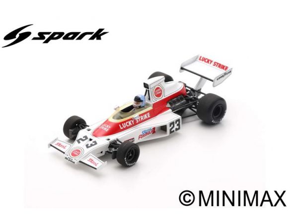 SPARK MODEL S5737 MC LAREN M23 DAVE CHARLTON 1974 N.23 SOUTH AFRICAN GP 1:43 Modellino