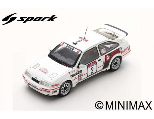 SPARK MODEL S8701 FORD SIERRA RS COSWORTH N.2 TDC RALLY 1987 S.BLOMQVIST-B.BERGLUND 1:43 Modellino