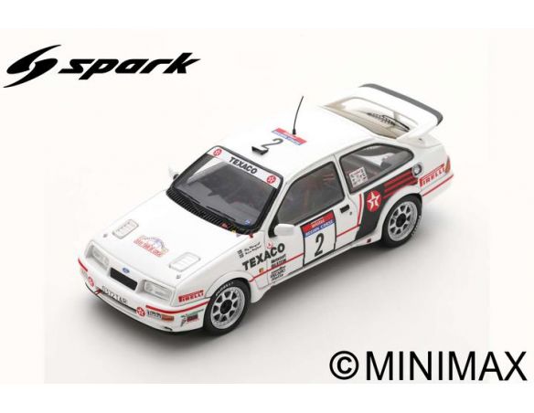 SPARK MODEL S8701 FORD SIERRA RS COSWORTH N.2 TDC RALLY 1987 S.BLOMQVIST-B.BERGLUND 1:43 Modellino