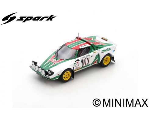 SPARK MODEL S9082 LANCIA DELTA HF N.10 MONTE CARLO 1976 S.MUNARI-S.MAIGA 1:43 Modellino