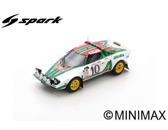 SPARK MODEL S9082 LANCIA DELTA HF N.10 MONTE CARLO 1976 S.MUNARI-S.MAIGA 1:43 Modellino