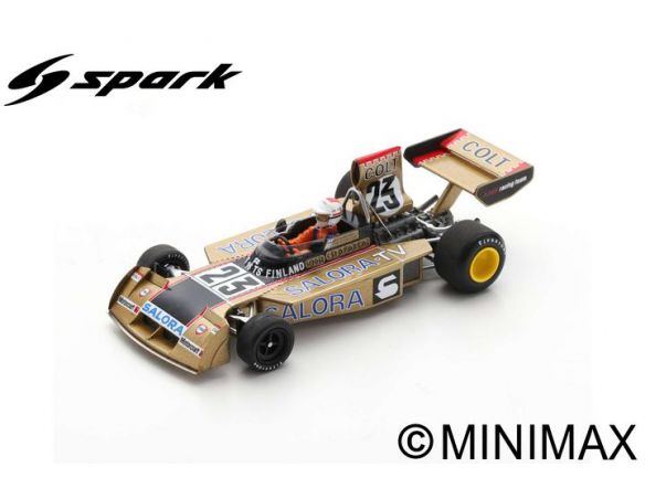 SPARK MODEL S9654 SURTEES TS16 LEO KINNUNEN 1974 N.23 SWEDISH GP 1:43 Modellino