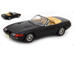 KK SCALE KKDC180612 FERRARI 365 GTB DAYTONA CONVERTIBLE 1a SERIE 1969 BLACK 1:18 Modellino