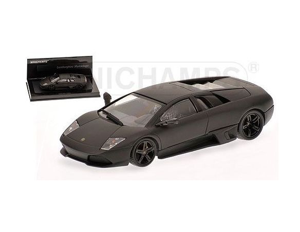 Minichamps PM436103921 LAMBORGHINI MURCIELAGO 2006 MATT BLACK 1:43 Modellino