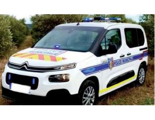 NOREV NV155768 CITROEN BERLINGO 2020 POLICE MUNICIPALE W/STRIPPING 1:43 Modellino