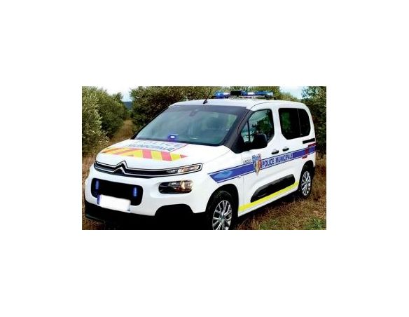 NOREV NV155768 CITROEN BERLINGO 2020 POLICE MUNICIPALE W/STRIPPING 1:43 Modellino