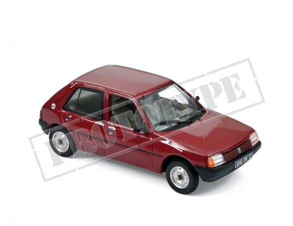 NOREV NV471719 PEUGEOT 205 GL 1988 DARK RED 1:43 Modellino