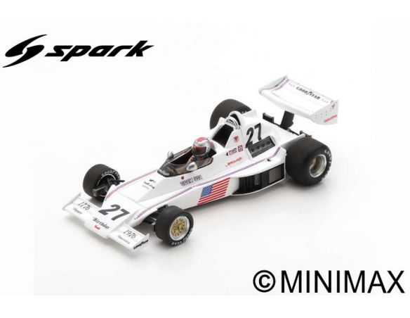 SPARK MODEL S1893 PARNELLI VPJ4 MARIO ANDRETTI 1976 N.27 SOUTH AFRICAN GP 1976 1:43 Modellino