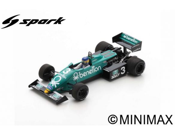 SPARK MODEL S7286 TYRRELL 011 MICHELE ALBORETO 1983 N.3 WINNER US GP 1:43 Modellino