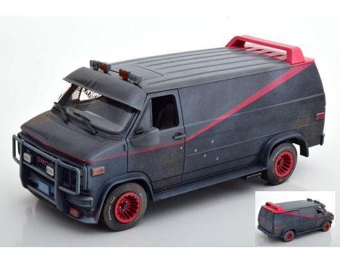 copy of Greenlight GREEN13567 GMC VANDURA THE A-TEAM 1983-87 DIRTY VERSION 1:18 Modellino