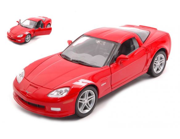 LUCKY DIE CAST LDC24207R CORVETTE Z06 2007 RED 1:24 Modellino