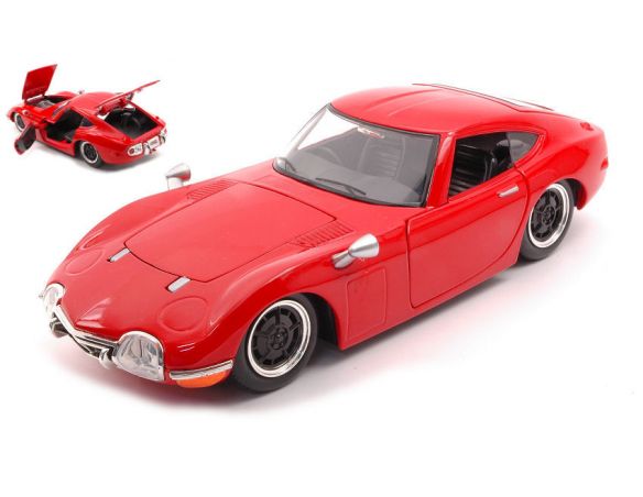JADA TOYS JADA30447R TOYOTA 2000 GT RED 1:24 Modellino