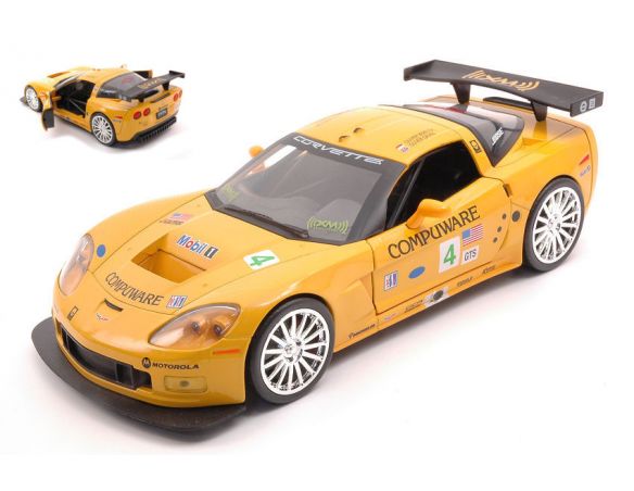 JADA TOYS JADA31650Y CHEVY CORVETTE C6-R 2005 YELLOW 1:24 Modellino