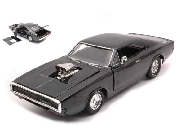 JADA TOYS JADA31942 DODGE CHARGER RT 1970 FAST & FURIOUS BLACK 1:24 Modellino