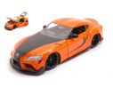 JADA TOYS JADA32097 TOYOTA SUPRA 2020 FAST & FURIOUS ORANGE/BLACK 1:24 Modellino