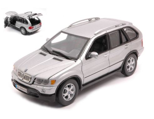 MOTORMAX MTM73254S BMW X5 2001 SILVER 1:18 Modellino