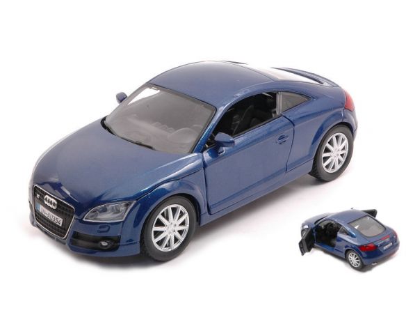 MOTORMAX MTM73340B AUDI TT 2007 BLUE 1:24 Modellino