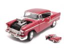 MOTORMAX MTM79002R CHEVROLET BEL AIR 1955 METALLIC RED 1:18 Modellino