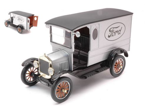 MOTORMAX MTM79329 FORD MODEL T PADDY WAGON 1925 SILVER W/FORD LOGO 1:24 Modellino