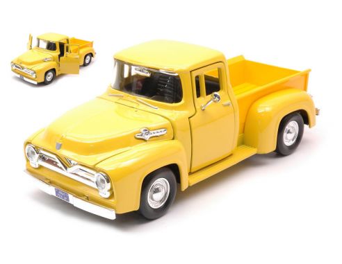 MOTORMAX MTM79341LY FORD F-100 PICK UP 1955 LIGHT YELLOW 1:24 Modellino