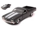 MOTORMAX MTM79347BK CHEVROLET EL CAMINO SS396 1970 BLACK W/WHITE STRIPES 1:24 Modellino